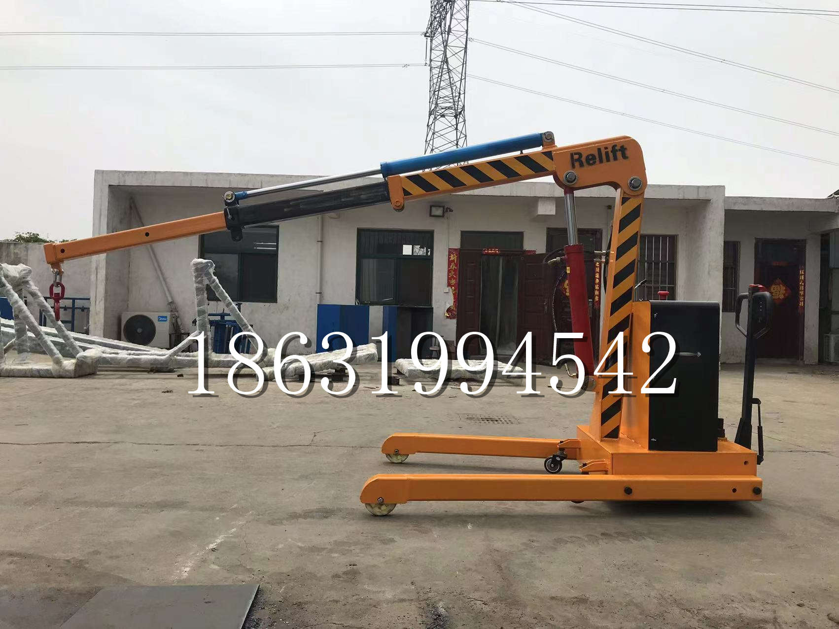 临河区久征定做3吨三轮随车吊 农用园林绿化移树吊 平板工程用小吊机